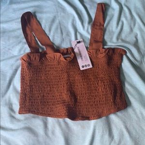 Boohoo Terracotta Cropped Tank NWT